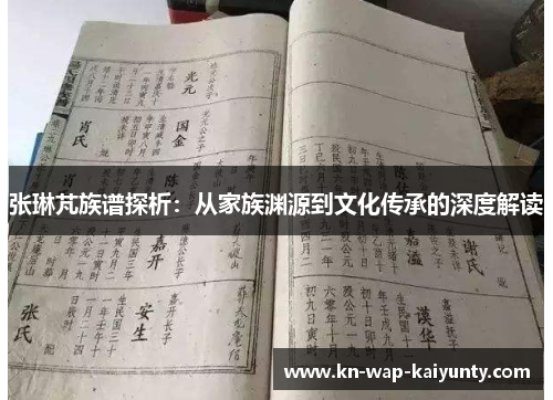 张琳芃族谱探析：从家族渊源到文化传承的深度解读