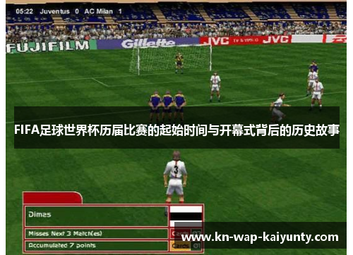 FIFA足球世界杯历届比赛的起始时间与开幕式背后的历史故事